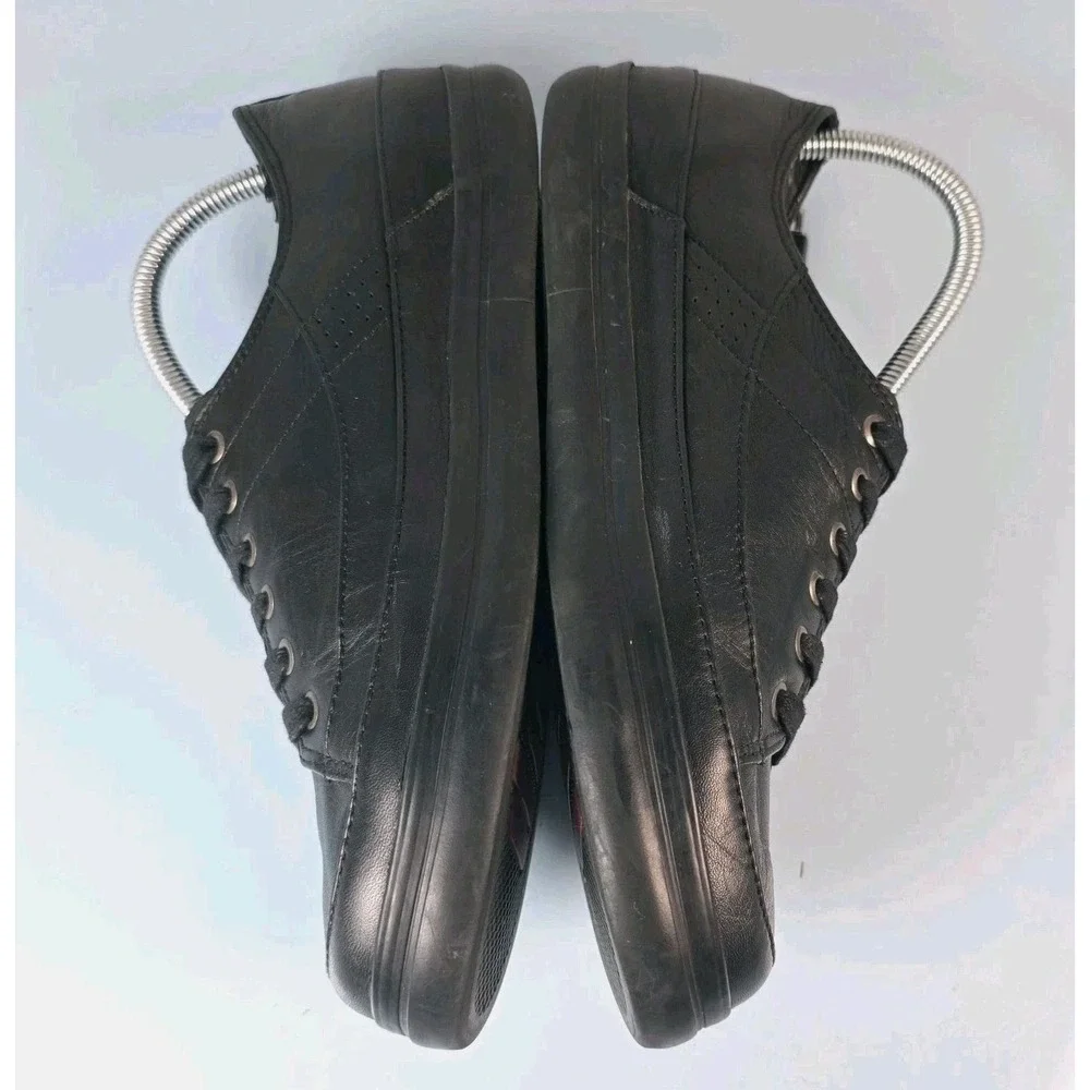 FitFlop Trainer Sport Black Leather Sneakers Women's 9 Comfort Walking Outdoor